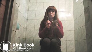 Bulgarian girl pooping and peeing on toilet video 7