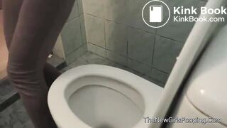 Bulgarian girl pooping and peeing on toilet video 8
