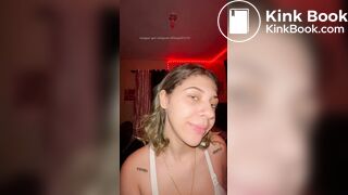 Girl's sexy long tongue 32