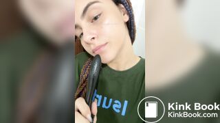 Girl's sexy long tongue 33