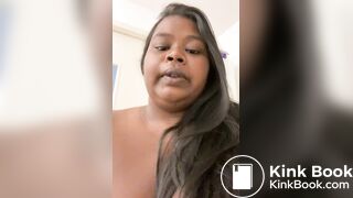 fat ebony bbw dominates toilet